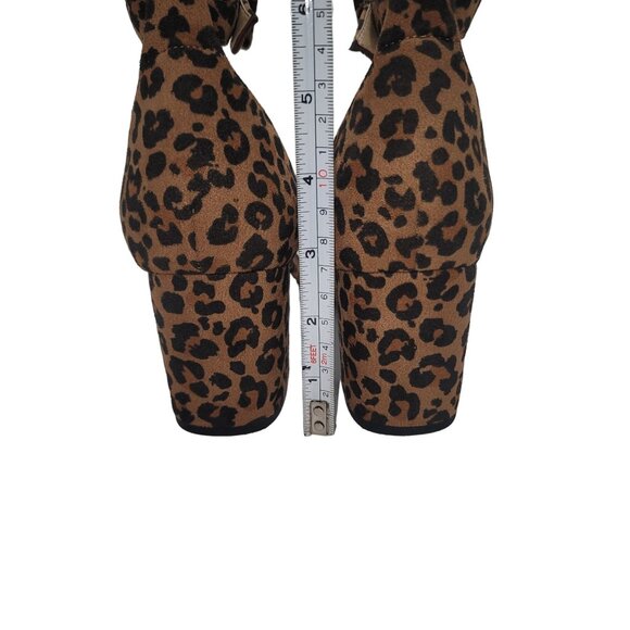 Women's Ankle‎ Strap Leopard Sandals Feminine Retro Mobwife OfficeSiren Y2K - Picture 4 of 9